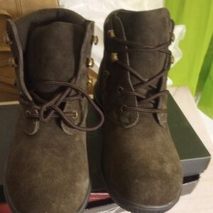 Brown Suede Ankle Boots